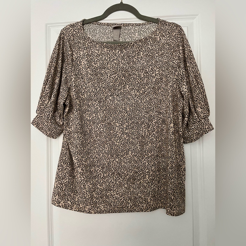 EUC H&M Animal Print Blouse (L)